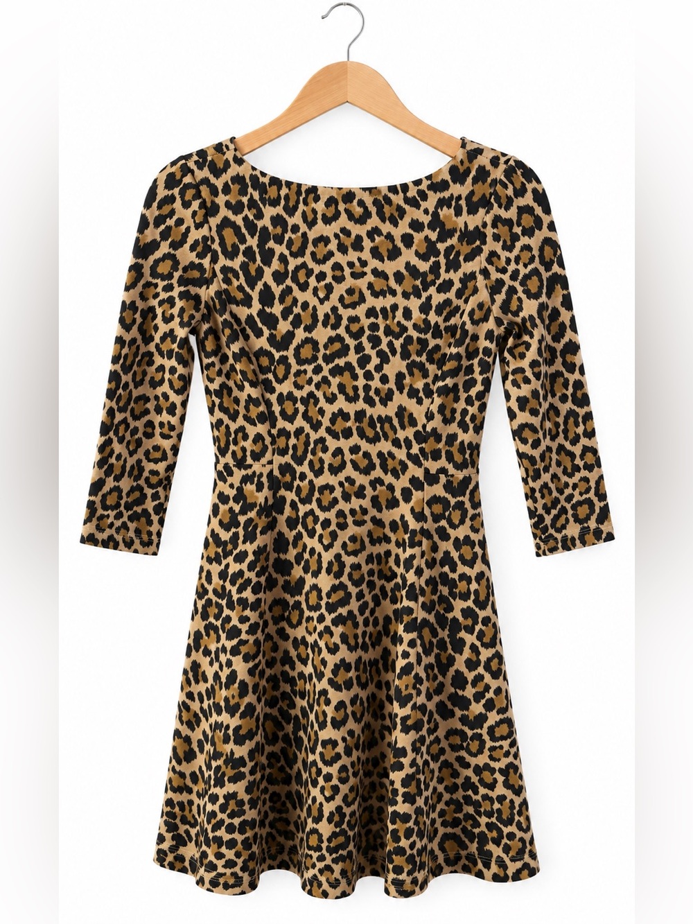 Kate Spade Leopard Print Fit Flare Dress Size 0 NWT Animal Print Quiet Luxury